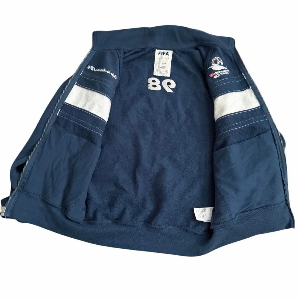 Hollister 1998 FIFA World Cup France Graphic Fleece Zip Up Jacket XS